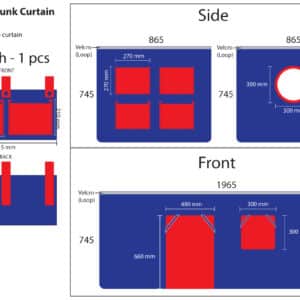 TEXTILES DOMINO SPEELGORDIJN VOOR HALFHOOGSLAPER PINO/SCOTT
